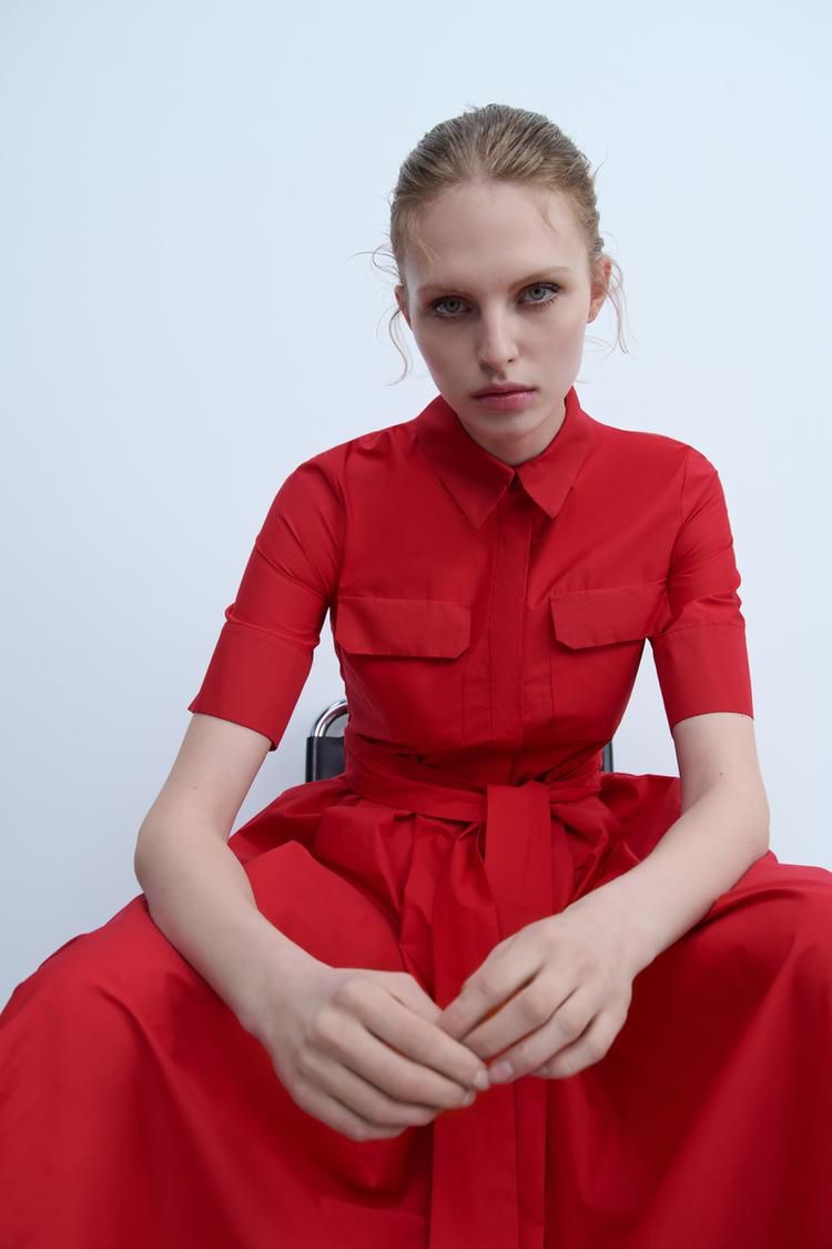 COTON SHIRT DRESS (SANS CEINTURE)