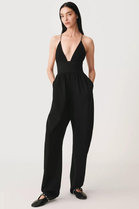 Belted jumpsuit