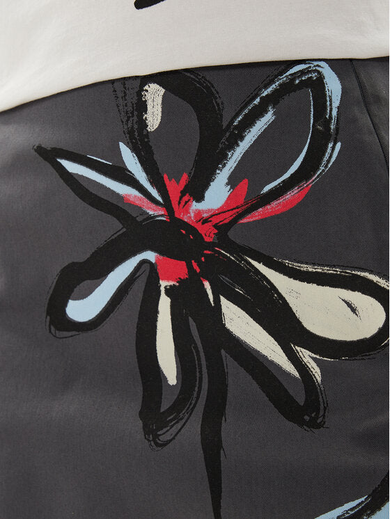 [X2] DESIGUAL WOMEN FLORAL SKIRT