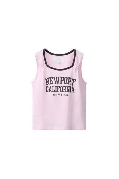 SLOGAN T-SHIRT WITH CONTRAST TRIMS