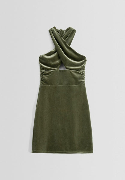 PARTY DRESS KHAKI
