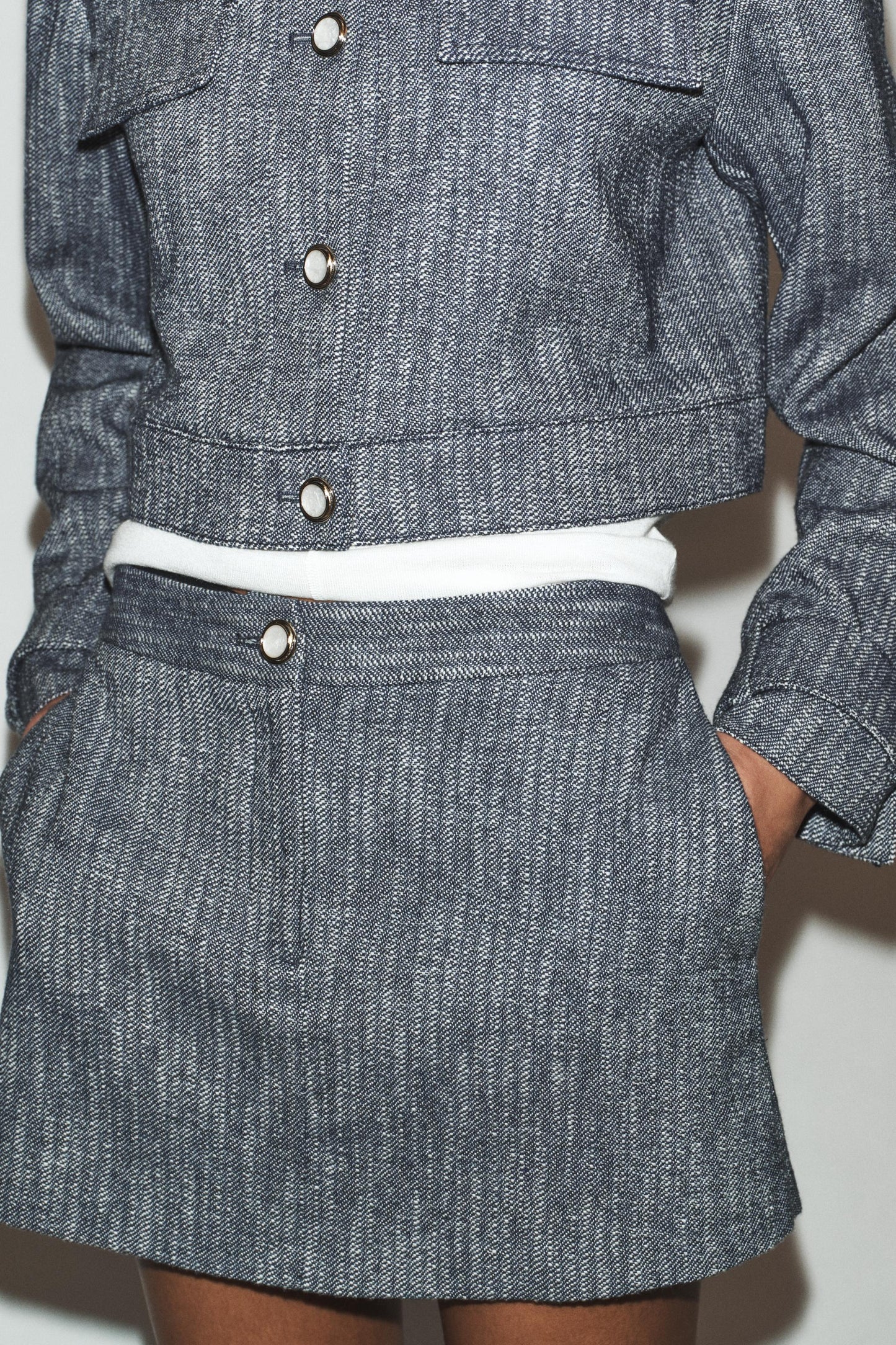 Textured skort