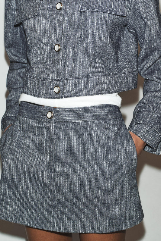 Textured skort