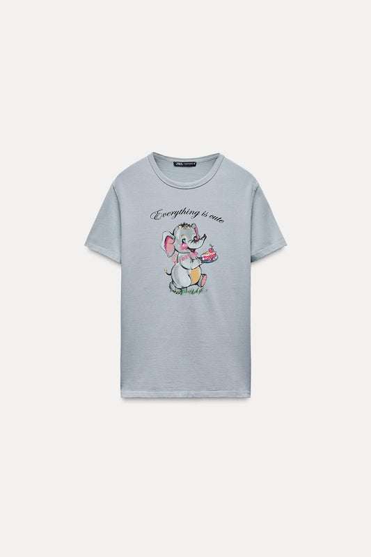 Cute Printed Body T-shirt