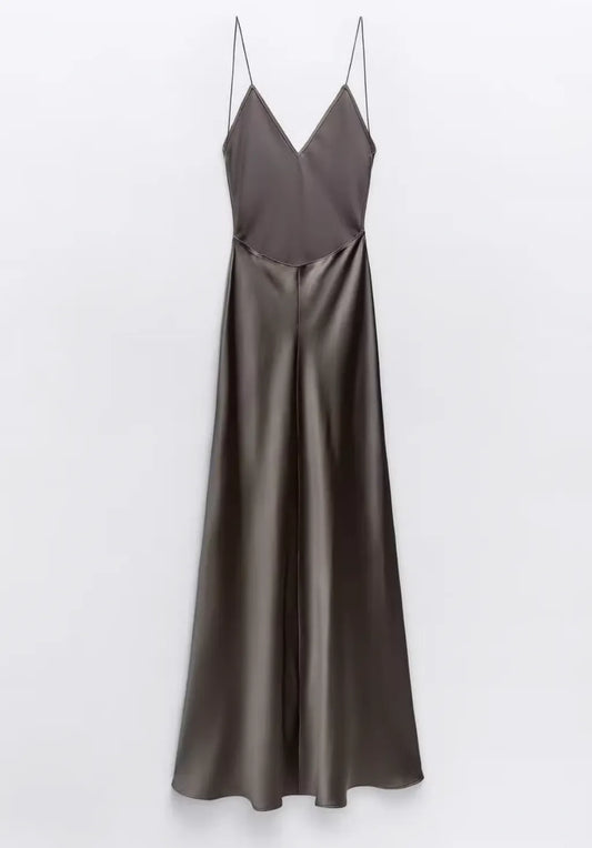 CHEEKY SILK MAXI DRESS