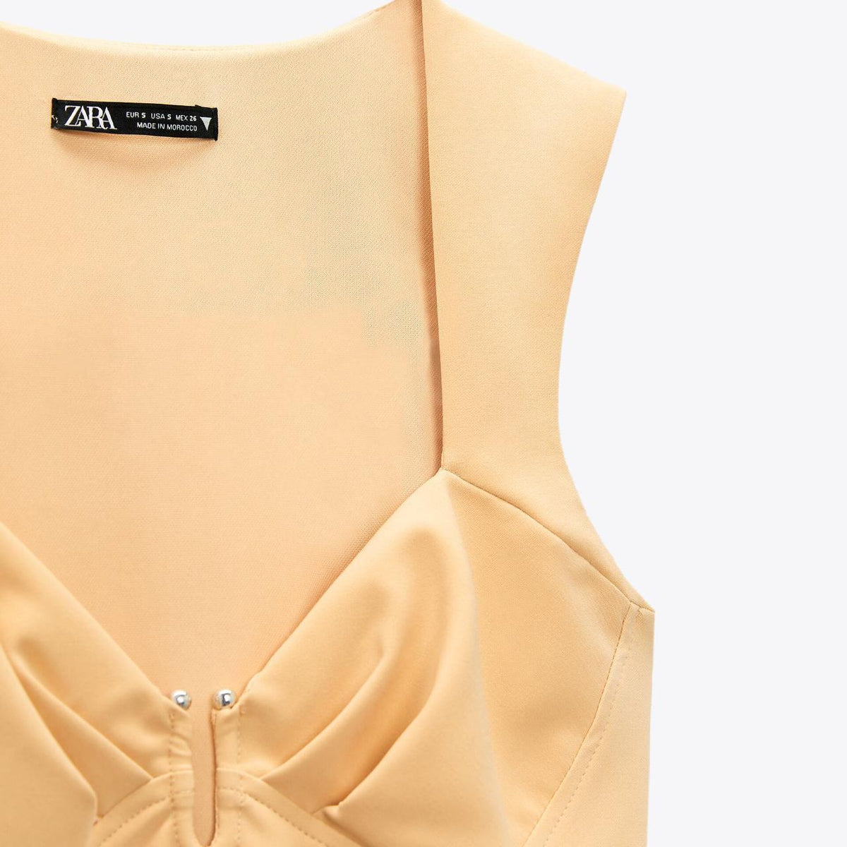ZARA METAL YELLOW BODYSUIT