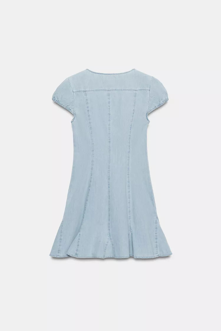 TRF DENIM MINI DRESS