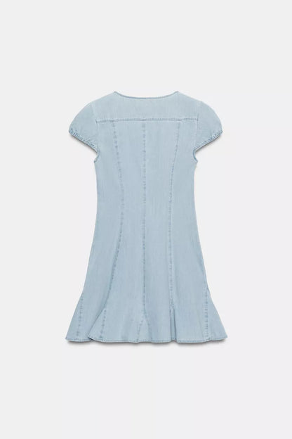 TRF DENIM MINI DRESS