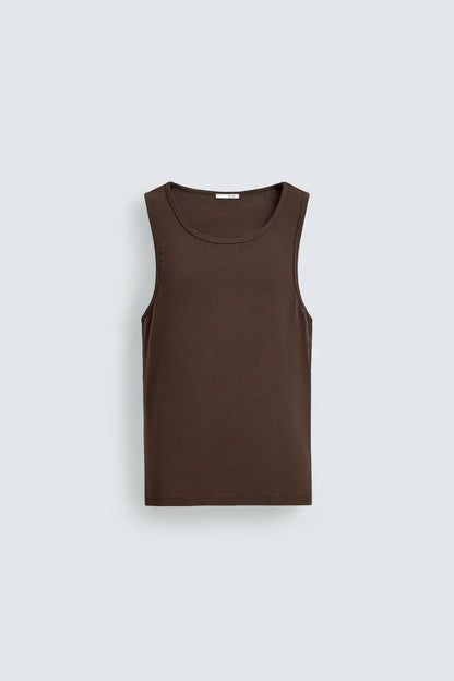 RIBBED TANK TOP