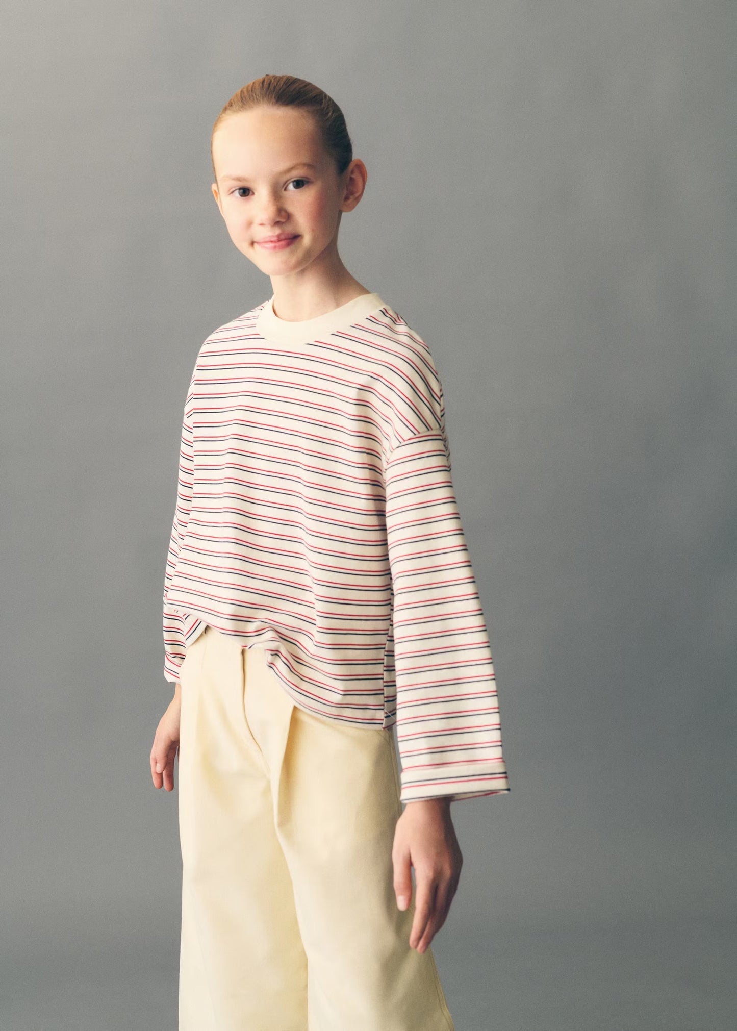 STRIPED PRINT T-SHIRT