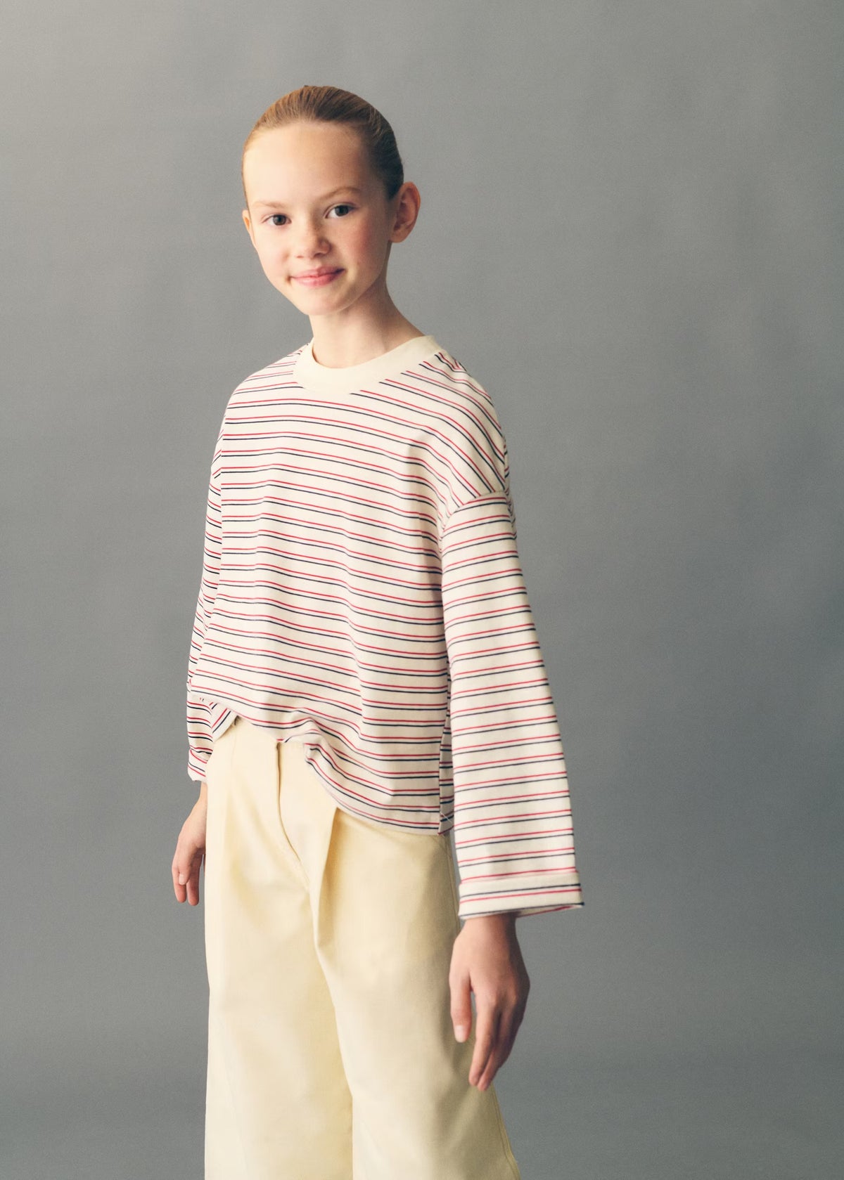 STRIPED PRINT T-SHIRT