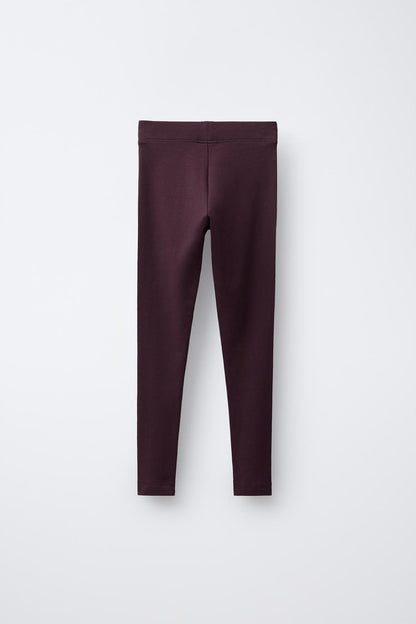 PLAIN LEGGINGS BURGUNDY