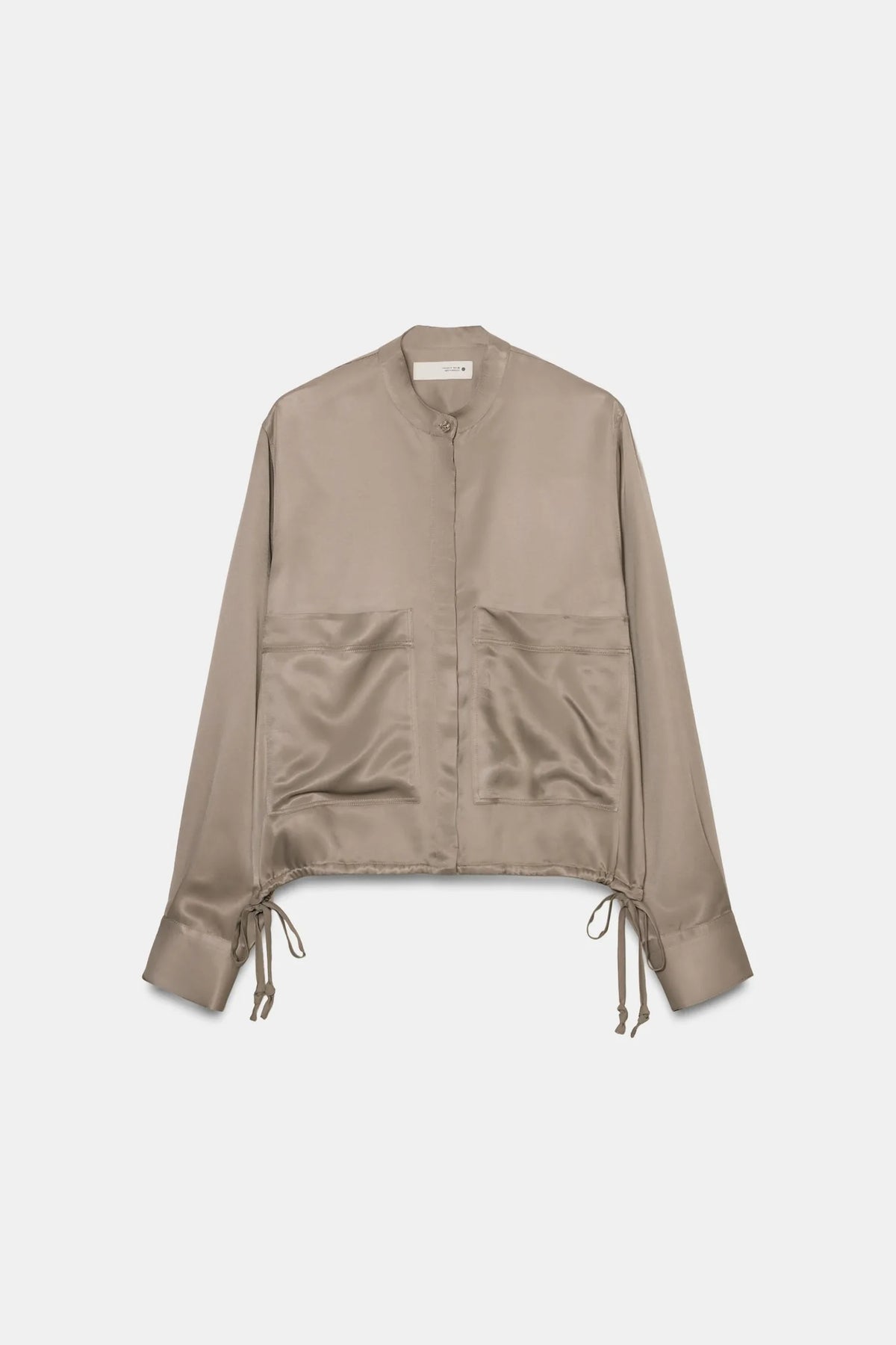 ZW COLLECTION SILK BUTTON DOWN SHIRT