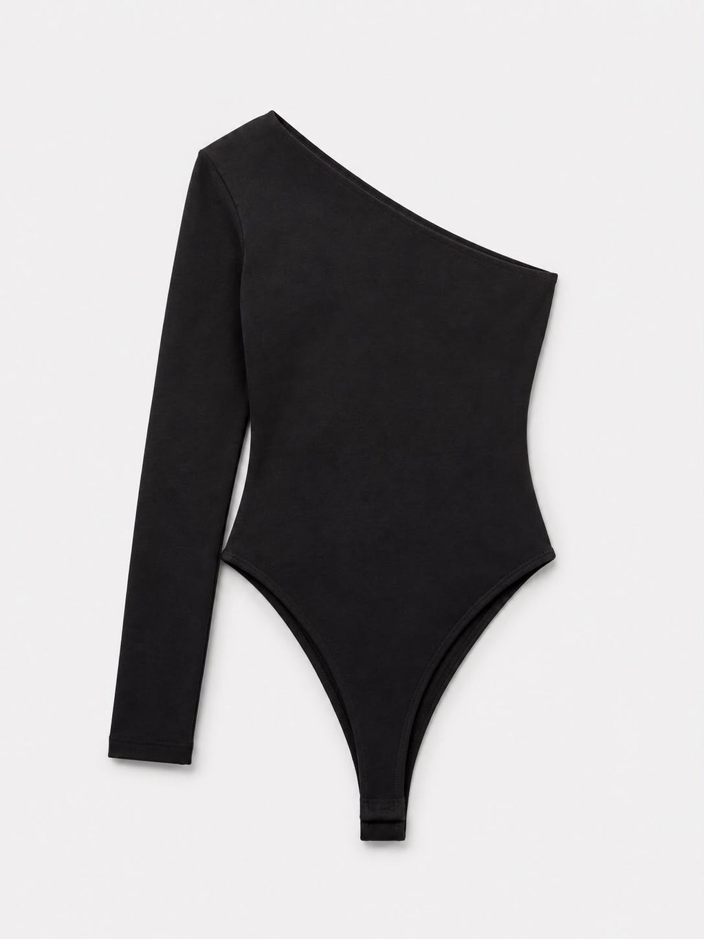 [E1] ONE-SHOULDER LONG-SLEEVE BODYSUIT