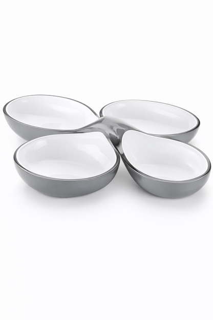 LOT DE 2 PLATS APÉRITIF GLAM/VINTAGE | GUZZINI