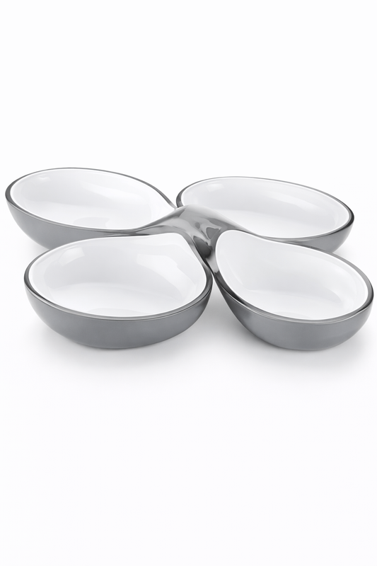 LOT DE 2 PLATS APÉRITIF GLAM/VINTAGE | GUZZINI
