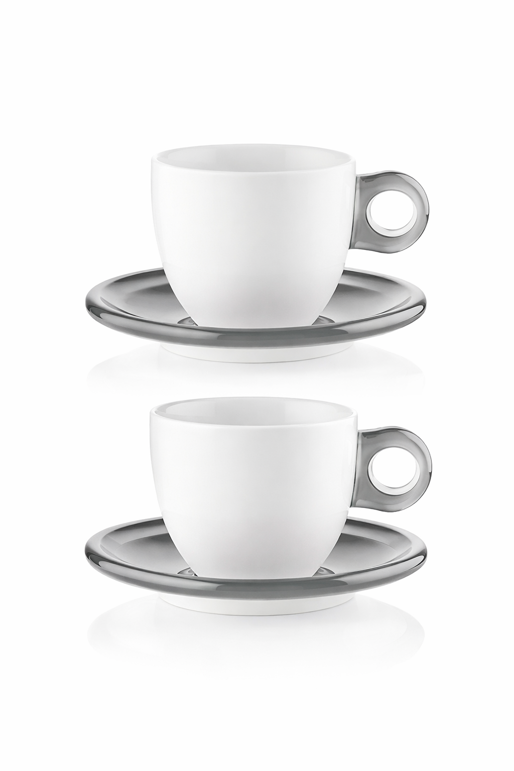 LOT DE 2 TASSES À PETIT-DÉJEUNER AVEC SOUCOUPE | GUZZINI