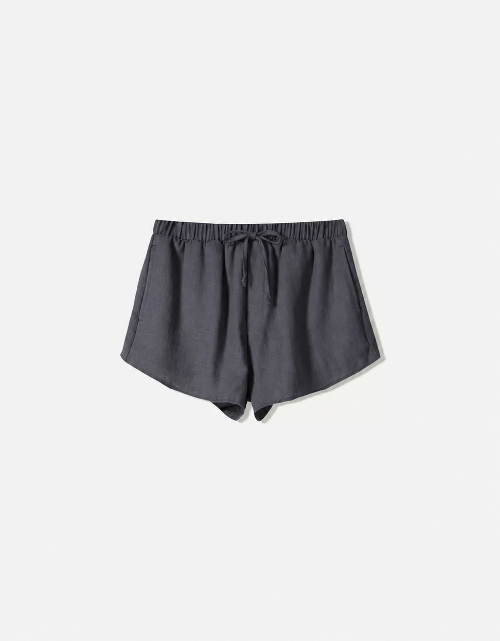 [X5] LINEN RUSTIC MINI SHORTS