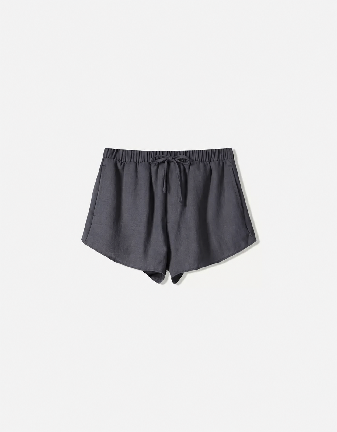 [X5] LINEN RUSTIC MINI SHORTS