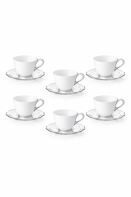 ENSEMBLE DE 6 TASSES À CAFÉ BELLE ÉPOQUE | GUZZINI