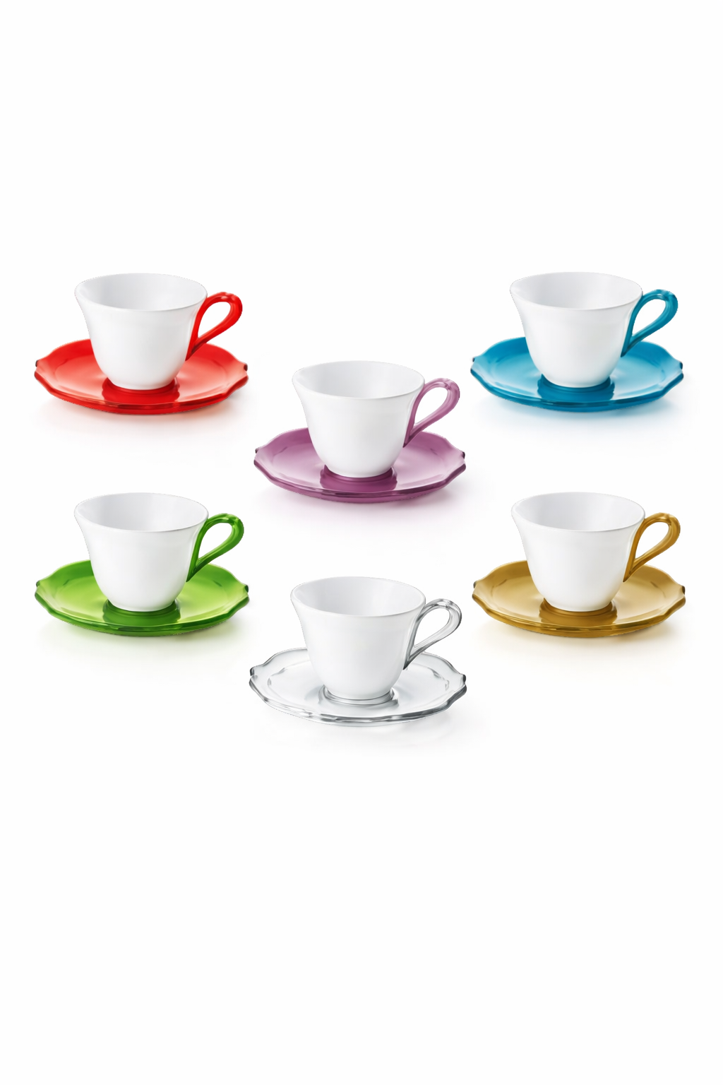 ENSEMBLE DE 6 TASSES À CAFÉ BELLE ÉPOQUE | GUZZINI
