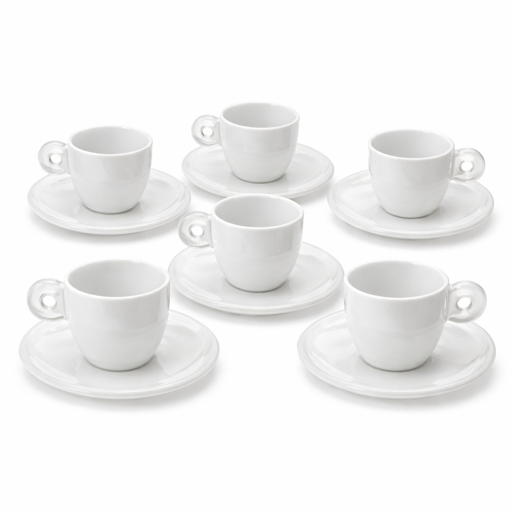 2/6 TASSES À CAFÉ AVEC SOUCOUPE EVERYDAY | GUZZINI