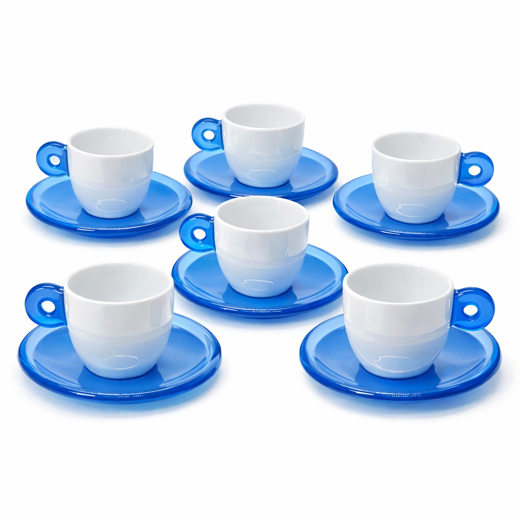 2/6 TASSES À CAFÉ AVEC SOUCOUPE EVERYDAY | GUZZINI