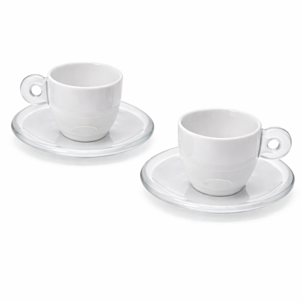 2/6 TASSES À CAFÉ AVEC SOUCOUPE EVERYDAY | GUZZINI