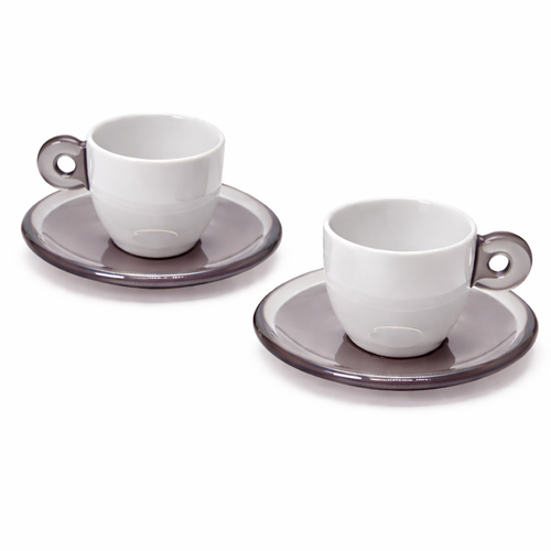 2/6 TASSES À CAFÉ AVEC SOUCOUPE EVERYDAY | GUZZINI