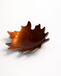 DECORATIVE LEAF-SHAPED METAL BOWL
