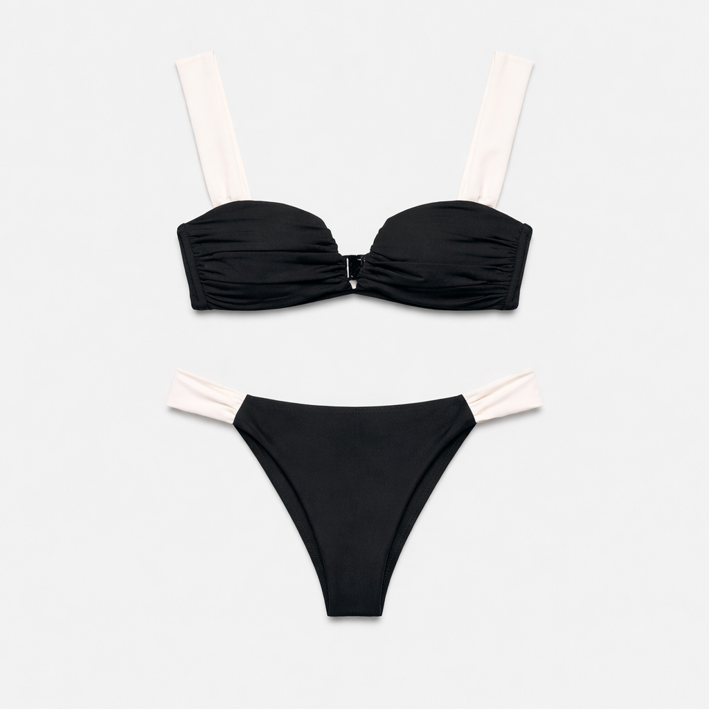 CONTRAST STRAP BIKINI