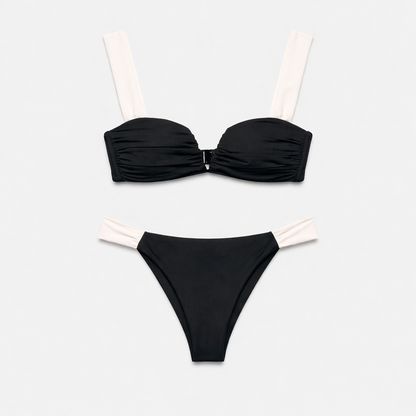 CONTRAST STRAP BIKINI