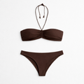Brown Braided Bikini Set, view 1 of 5