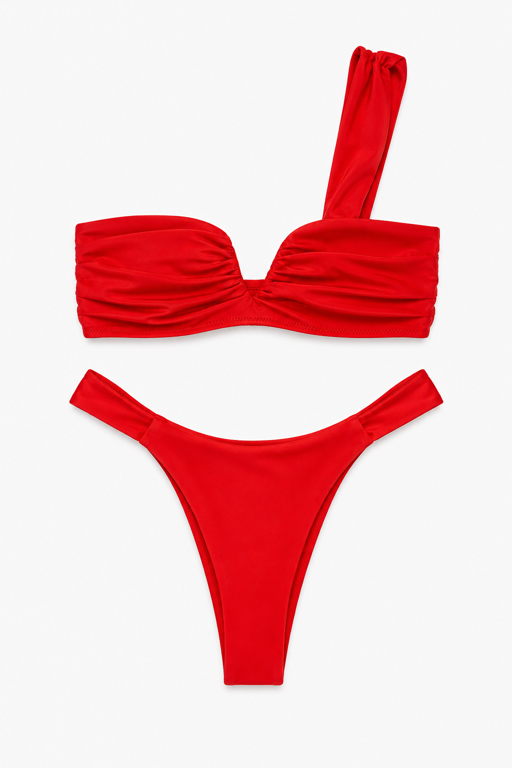 Asymmetric Ruched Bikini Set, view 4 of 4