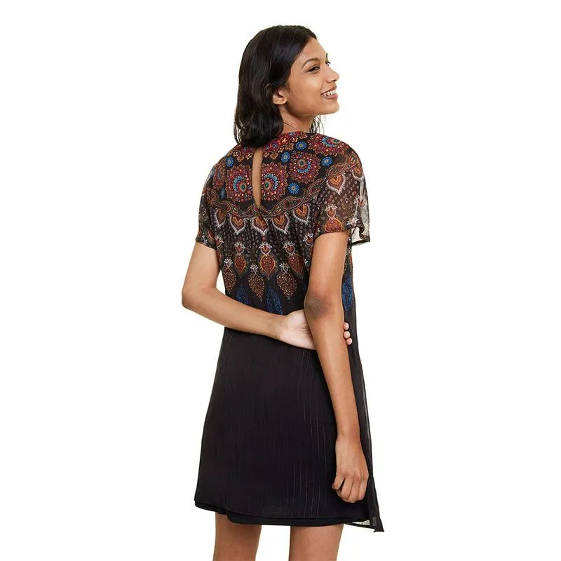 Boho Printed Mini Dress