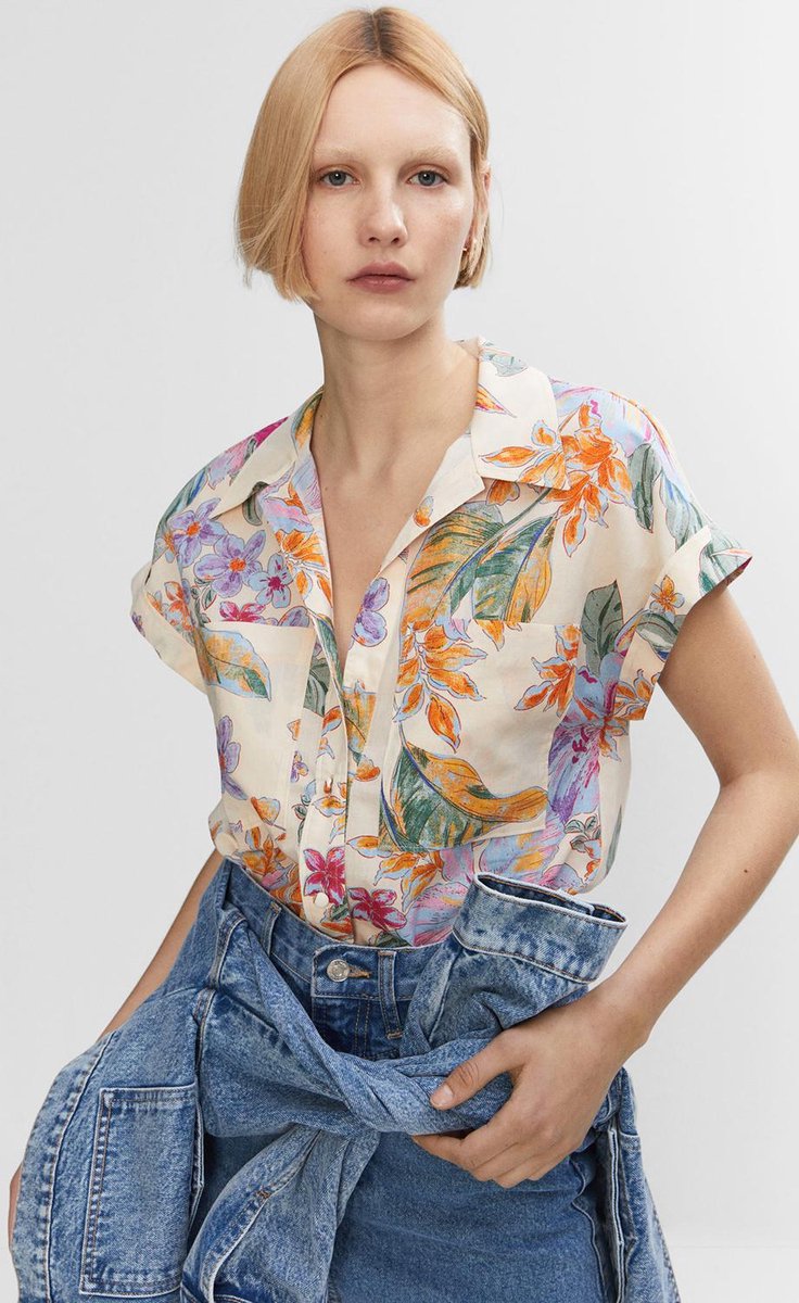 [B5] FLORAL SHIRT WITH POCKETS
