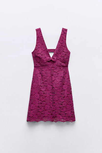 [A6] Short Lace Dress