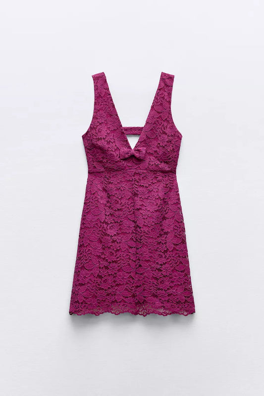 [A6] Short Lace Dress