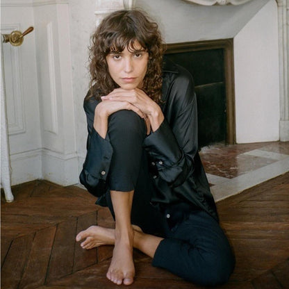[B9] OVERSIZED SATIN SHIRT