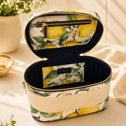 Amalfi Lemon Vanity Case
