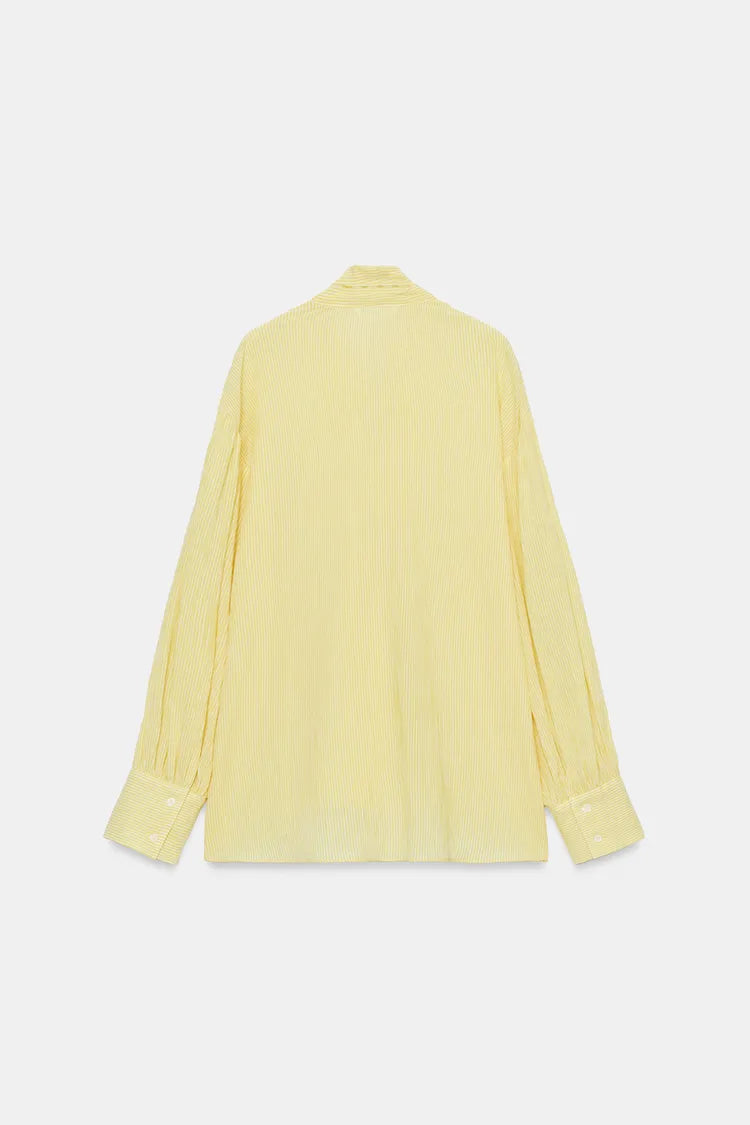 [X2] ZW Collection blouse with a tie neck