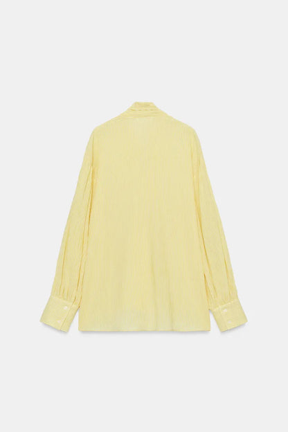 [X2] ZW Collection blouse with a tie neck