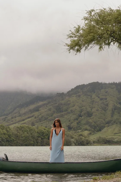 FLOWING DENIM DRESS