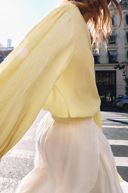 [X2] ZW Collection blouse with a tie neck