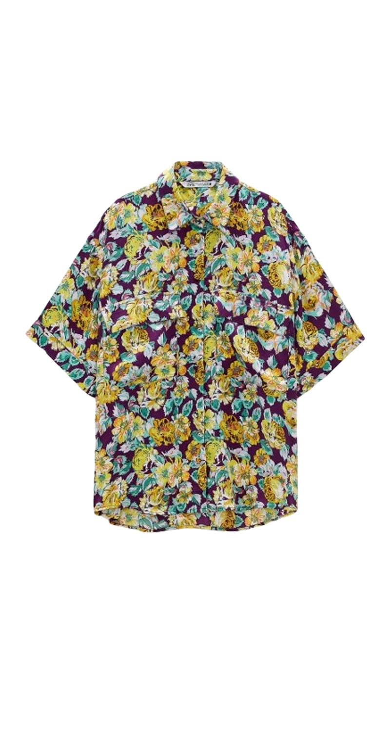 Shirt ZARA floral print