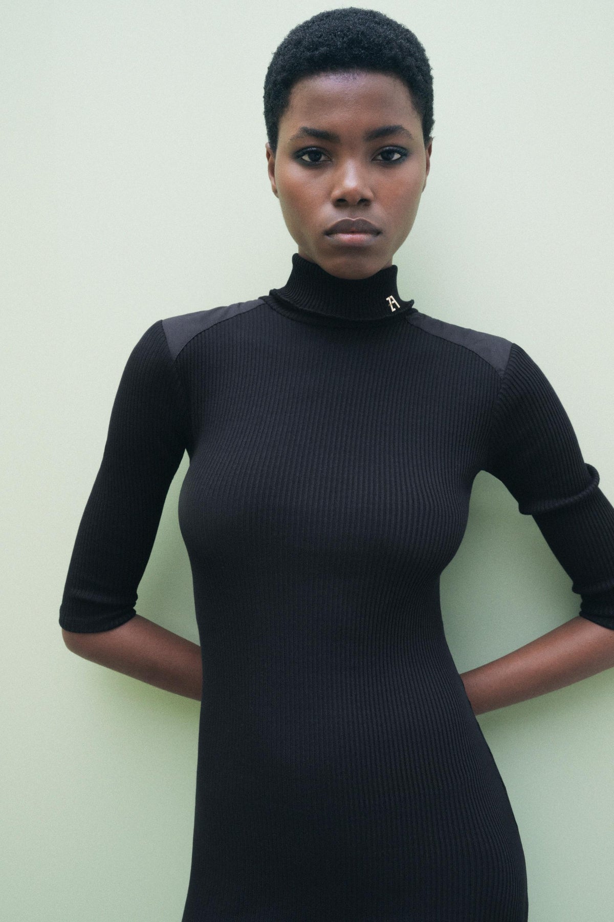 Zara Ribbed Midi Dress
