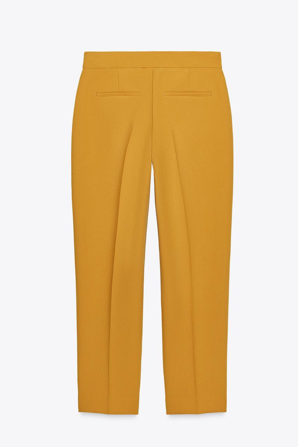 ZARA HIGH-WAISTED STRAIGHT FIT PANTS