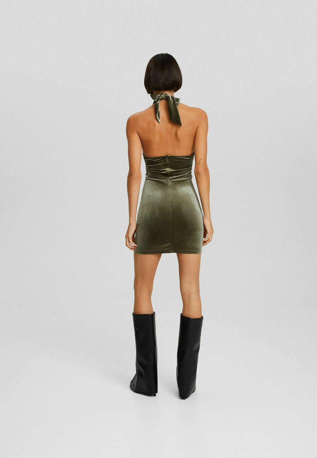 PARTY DRESS KHAKI