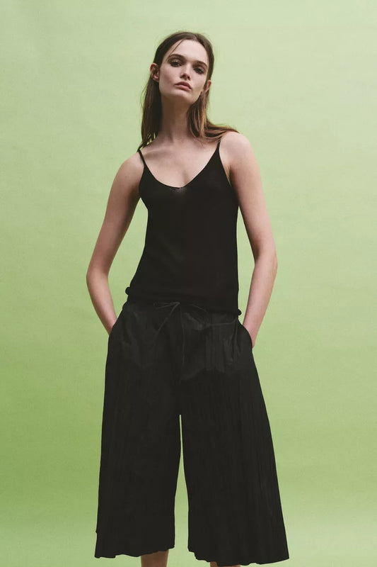 Pleated Bermuda Shorts – ZW Collection