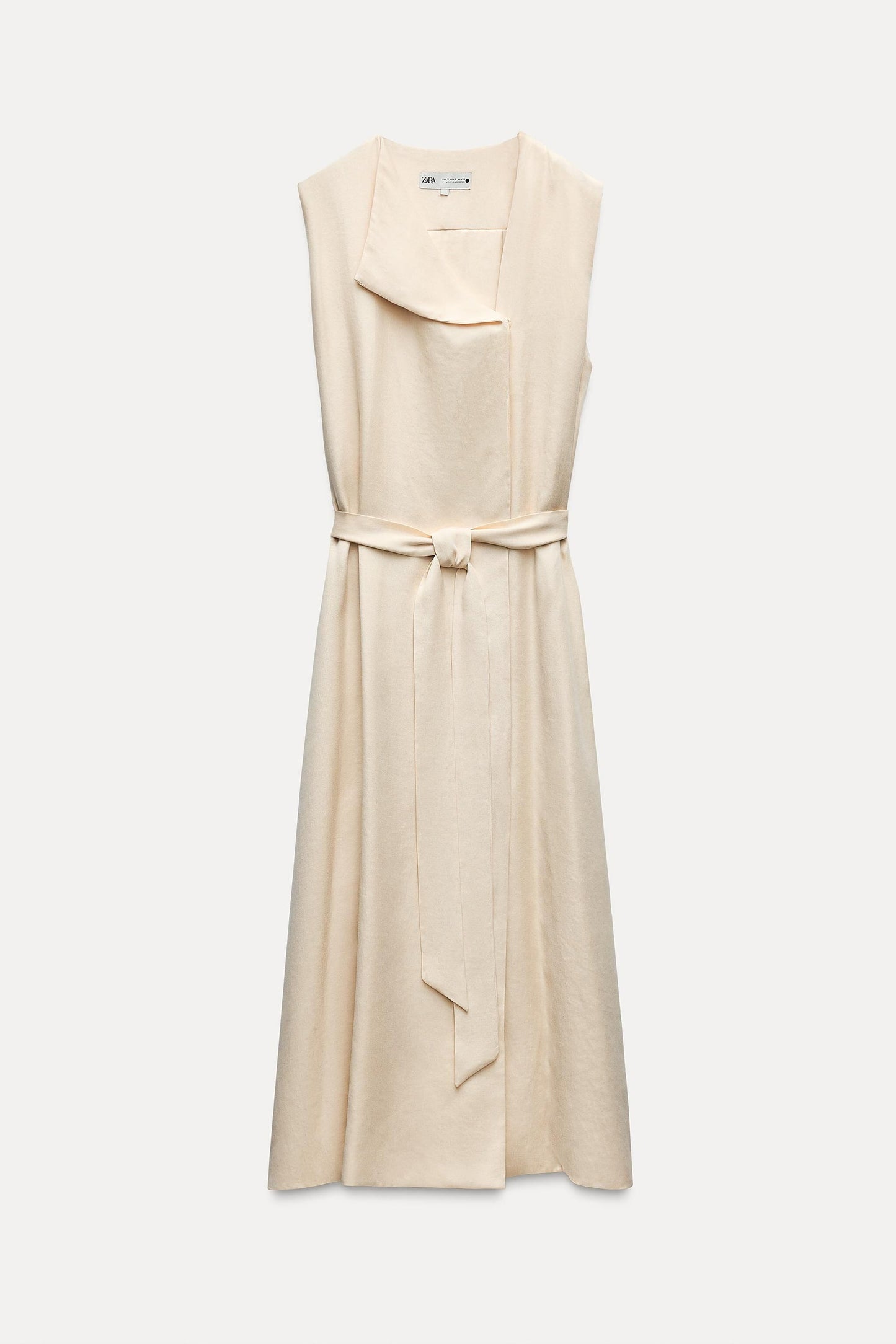 DRESS WITH PLEATED BACK ZW COLLECTION